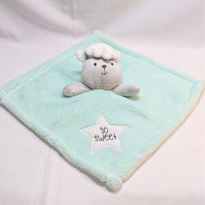 Baby Gear Lamb Cloud So Sweet Star Mint Green Plush Lovey Security Blanket